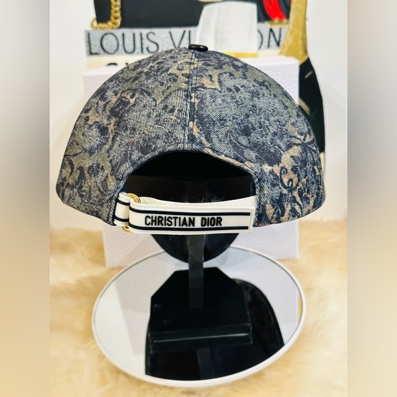 ๐ฅ CHRISTIAN DIOR Toile De Jouy Cap Large 59-60 with COA - Picture 16 of 17
